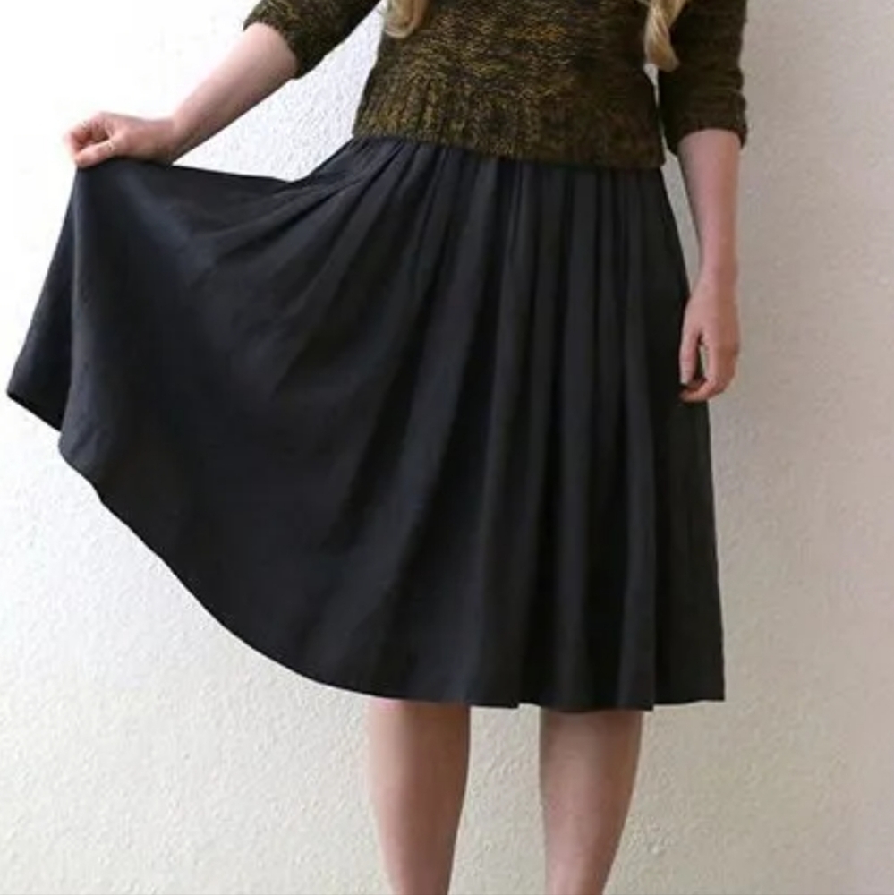 Brand new notperfectlinen 1950s city circle skirt medium